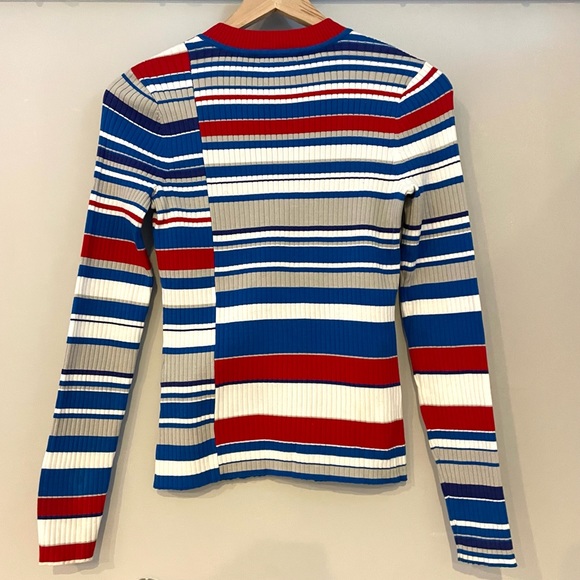 Rag & Bone Red Blue Striped Sweater - Picture 11 of 11